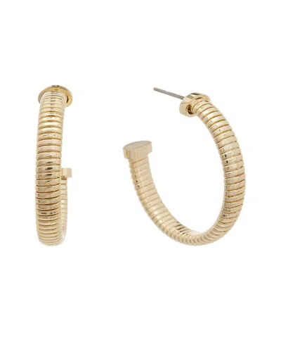 Juvell 18k Plated Goose Hoops In Gold