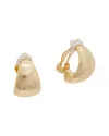 Juvell 18k Plated High Polish Clip Earrings