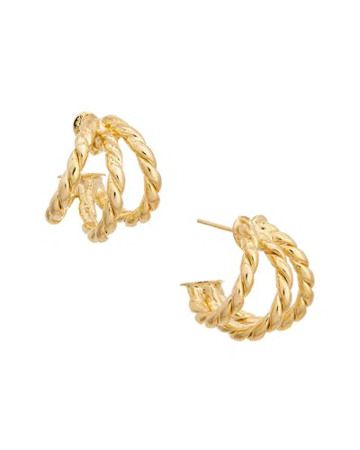 JUVELL JUVELL 18K PLATED HOOP EARRINGS