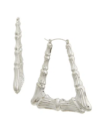 Juvell 18k Plated Hoop Earrings In Silver