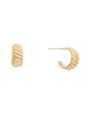 Juvell 18k Plated Diamond Hoops