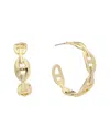 Juvell Chain Link Hoop Earrings