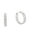 Juvell Curb Chain Hoop Earrings In Metallic