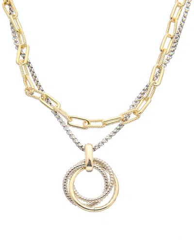 Juvell 18k Plated Link Necklace In Gold