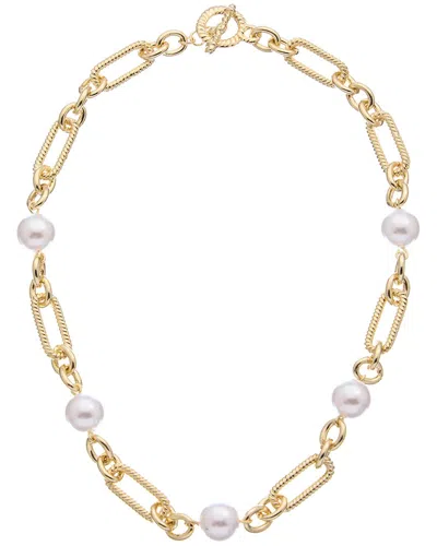 Juvell 18k Plated Link Necklace In Gray