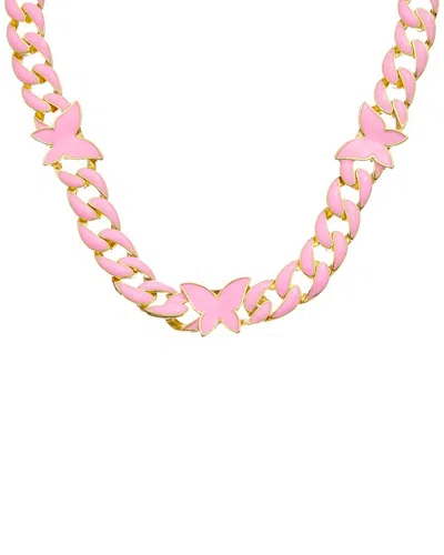 Juvell 18k Plated Necklace In Pink