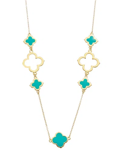 Juvell 18k Plated Necklace In Blue