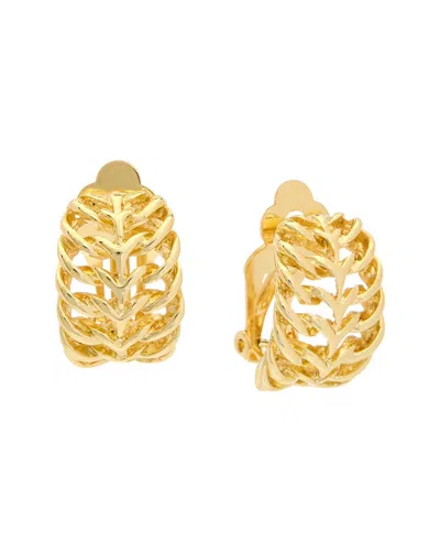 Juvell 18k Plated Pearl Clip Earrings