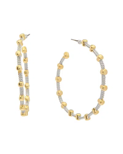 Juvell 18k Plated Pearl Hoops