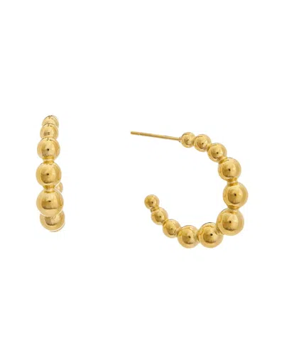 JUVELL JUVELL 18K PLATED PEARL HOOPS