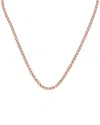 Juvell Pink Topaz Tennis Necklace