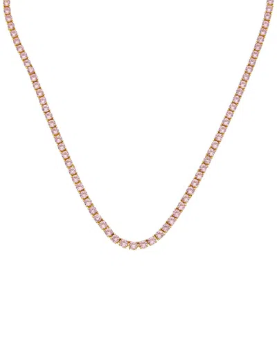 Juvell 18k Plated Pink Topaz Necklace