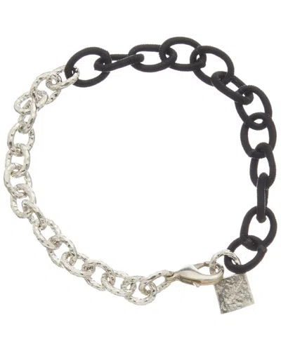Juvell 18k Plated Silk Link Bracelet In Black