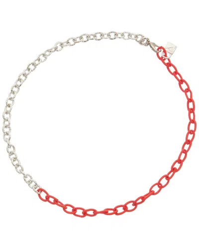 Juvell 18k Plated Silk Link Necklace In Multi
