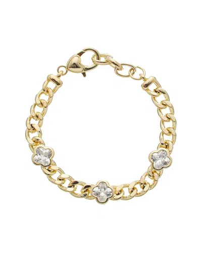 Juvell 18k Plated Topaz Bracelet In Gold