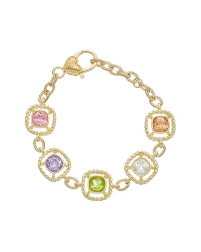 Juvell 18k Plated Topaz Bracelet In Multi
