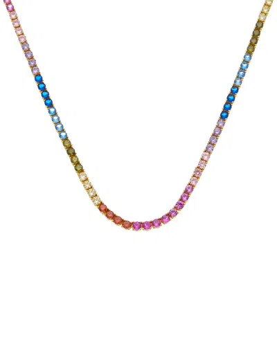 Juvell 18k Plated Topaz Necklace In Multi