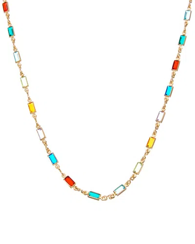 Juvell 18k Plated Topaz Necklace In Gold