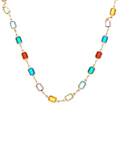 Juvell 18k Plated Topaz Necklace In Multi