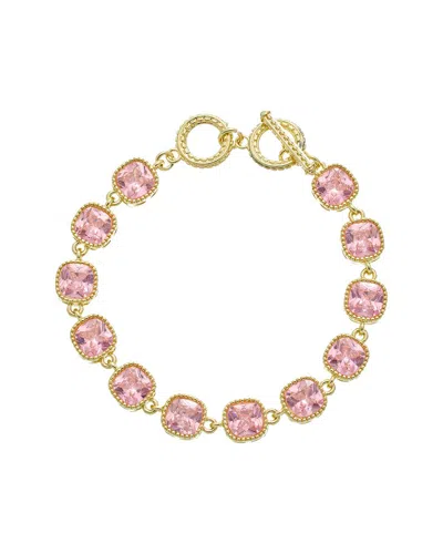 Juvell 18k Plated Topaz Toggle Bracelet In Multi
