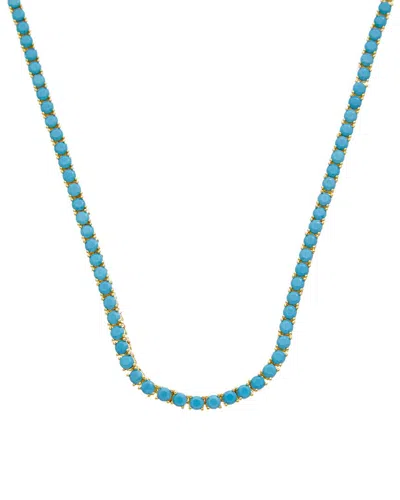 JUVELL JUVELL 18K PLATED TURQUOISE NECKLACE