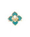 Juvell 18k Plated Turquoise Ring In Blue