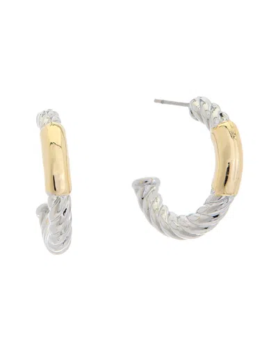 Juvell 18k Two-tone Plated Hoops