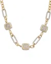 Juvell 18k Two-tone Plated Twisted Cable Necklace