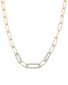Juvell 18k Two-tone Plated Twisted Cable Necklace