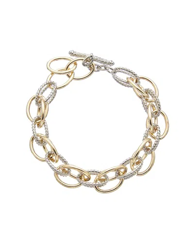 Juvell 18k Two-tone Plated Bracelet In Multi