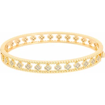 Juvell Cubic Zirconia Bangle Bracelet In Yellow