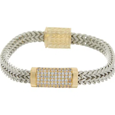 Juvell Cubic Zirconia Chain Bracelet In Silver