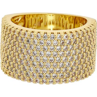 Juvell Cubic Zirconia Statement Ring In Gold