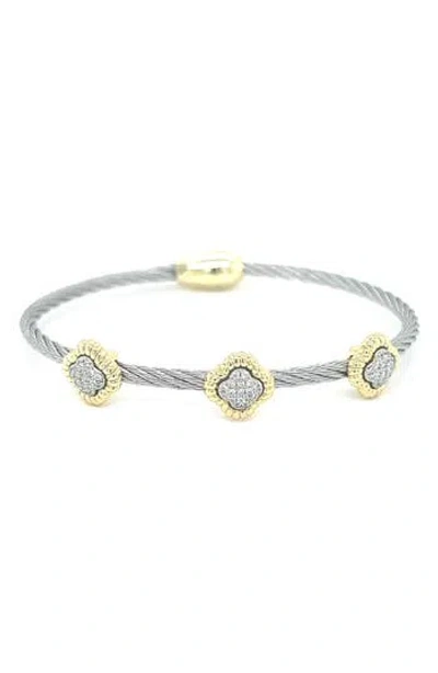 Juvell Cubic Zirconia Station Cable Bracelet