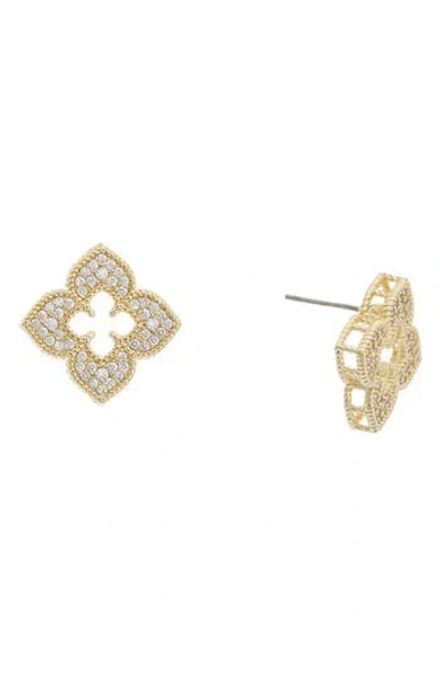 Juvell Cubic Zirconia Stud Earrings In Gold