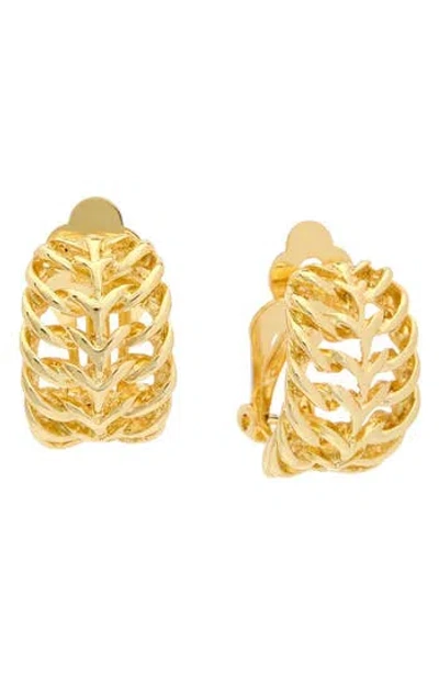 Juvell Cutout Hoop Earrings In Yellow