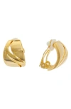 Juvell Cutout Swirl Clip-on Earrings In Gold