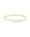 Juvell Cz 18k Plated Bangle Bracelet