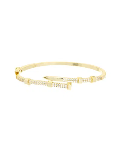 Juvell Cz 18k Plated Bangle Bracelet