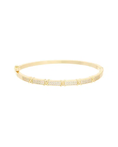 Juvell Cz 18k Plated Bangle Bracelet
