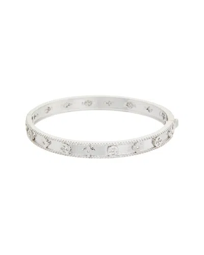 Juvell Cz Bangle Bracelet In Silver