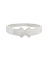 Juvell Cz Cuff Bangle Bracelet In Silver