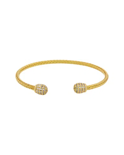 Juvell Cz Mesh Bangle Bracelet In Gold