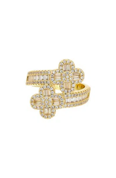 Juvell Cz Wrap Ring In Gold