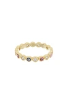 Juvell Evil Eye Cz Ring In Gold