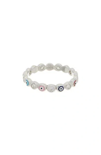 Juvell Evil Eye Cz Ring In White