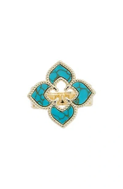 Juvell 18k Plated Turquoise Ring In Multi