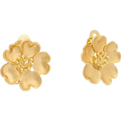 Juvell Flower Clip-on Earrings In Yellow