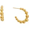 Juvell Graduated Bubble Hoop Earrings In Gold