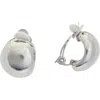 Juvell Huggie Hoop Clip-on Earrings In Brown